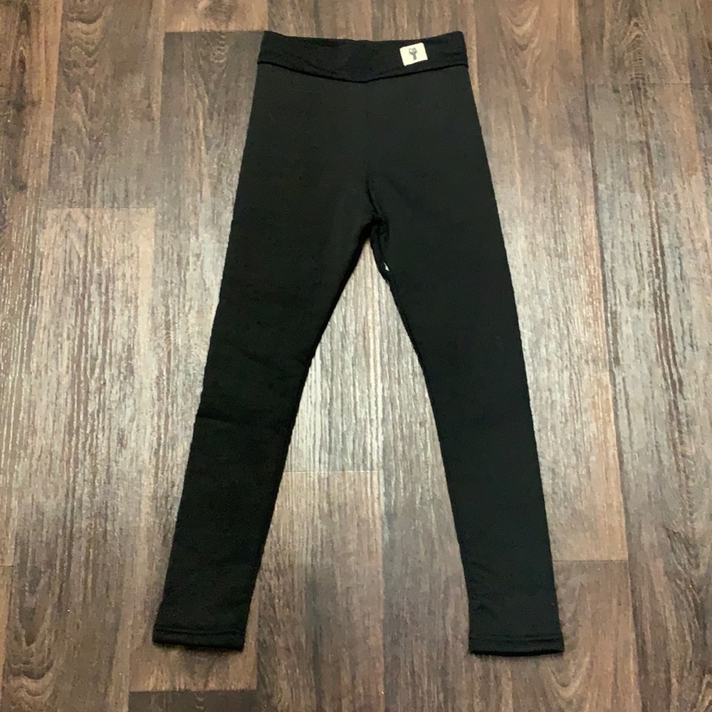 Black Fleece Lined Leggings